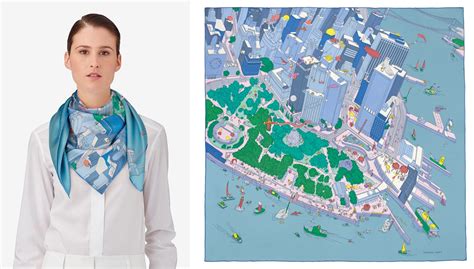 Hermès’ Limited Edition “The Battery New York” Scarf